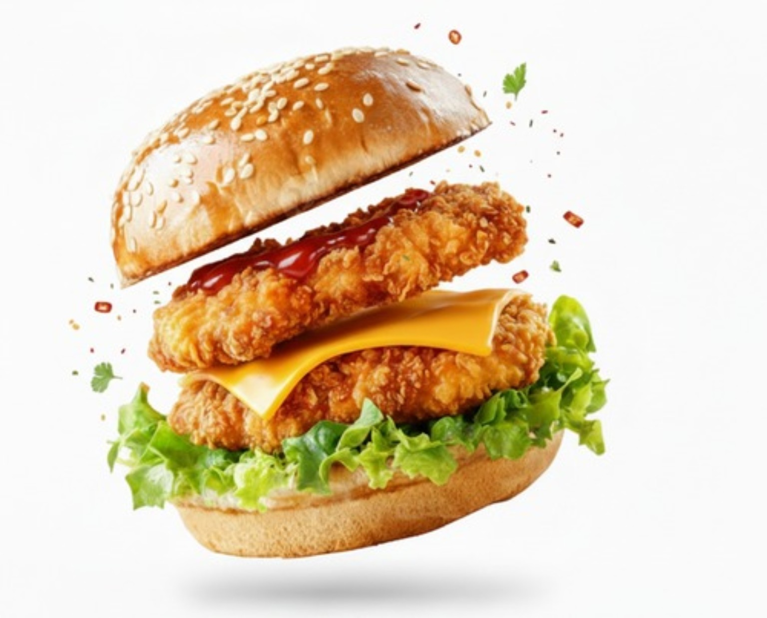 Burger CRISPYstop au poulet croustillant